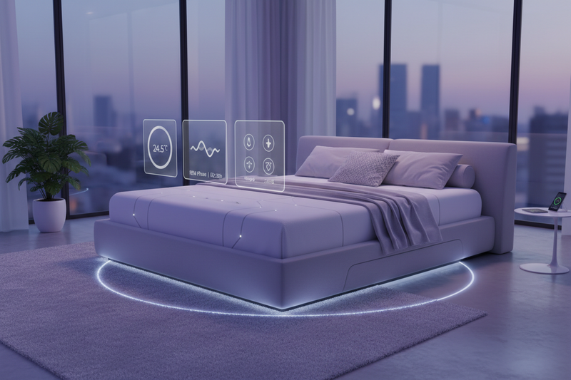 The Halo Sleep System is a next-generation smart bed designed to improve every stage of rest. Using AI-driven responsiveness, Halo senses micro-movements, temperature fluctuations, and sleep phases - adjusting firmness, tilt, and climate to support deeper, uninterrupted rest.