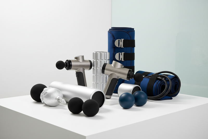 This bundle combines Aurelston's leading massage technologies, compression systems, and therapeutic tools into a complete recovery suite - making elite-level rejuvenation accessible at home.